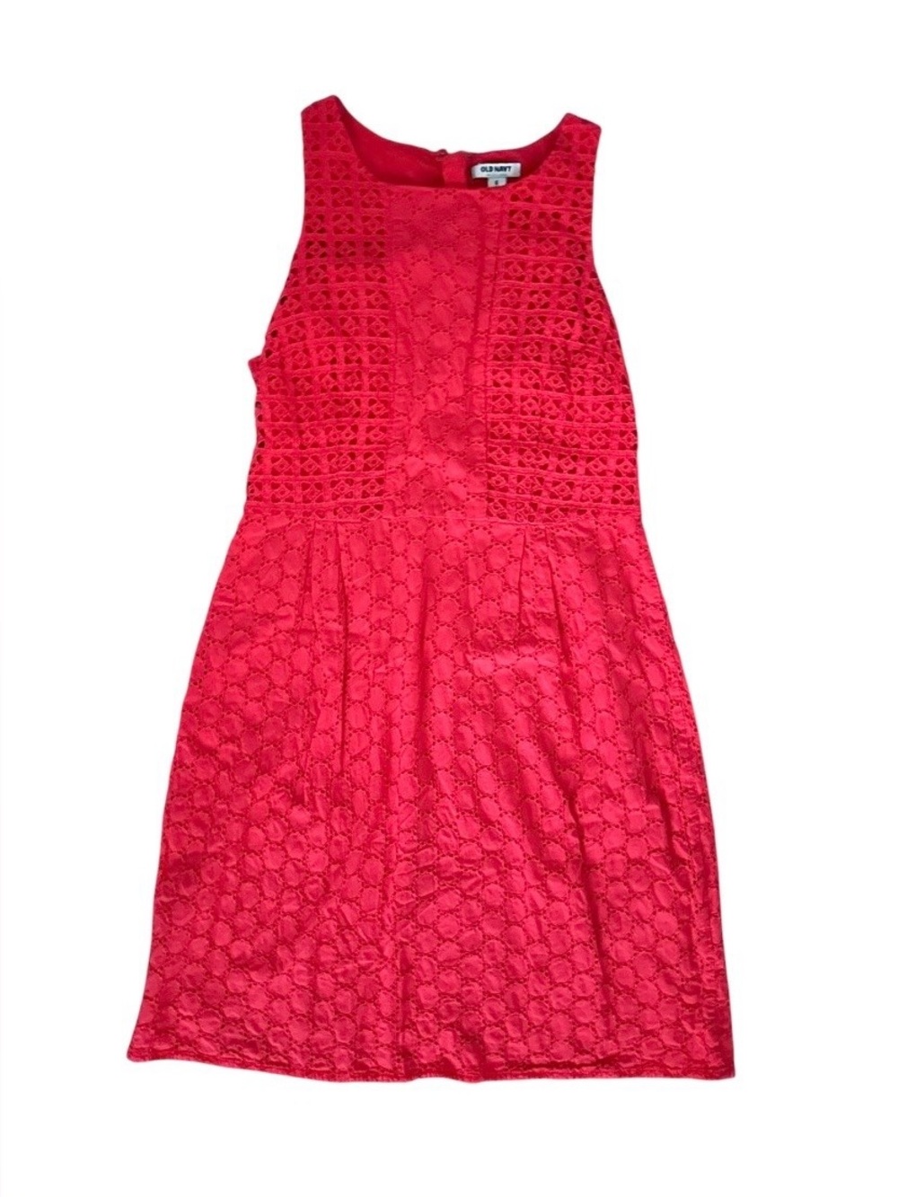 Lace Midi Red Dress